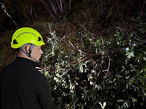 Un intervento della protezione civile
